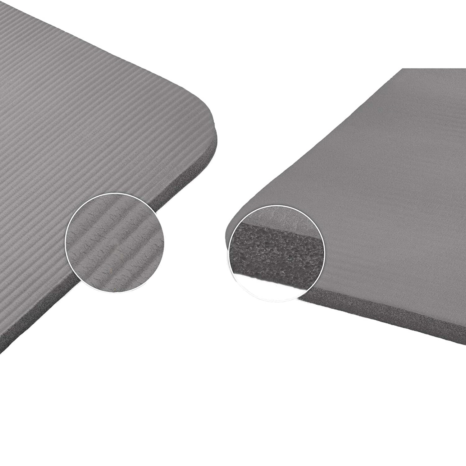 YOGA MAT COLCHONETA ENROLLABLE TAPETE DE EJERCICIOS 20 MM PLOMO - 6