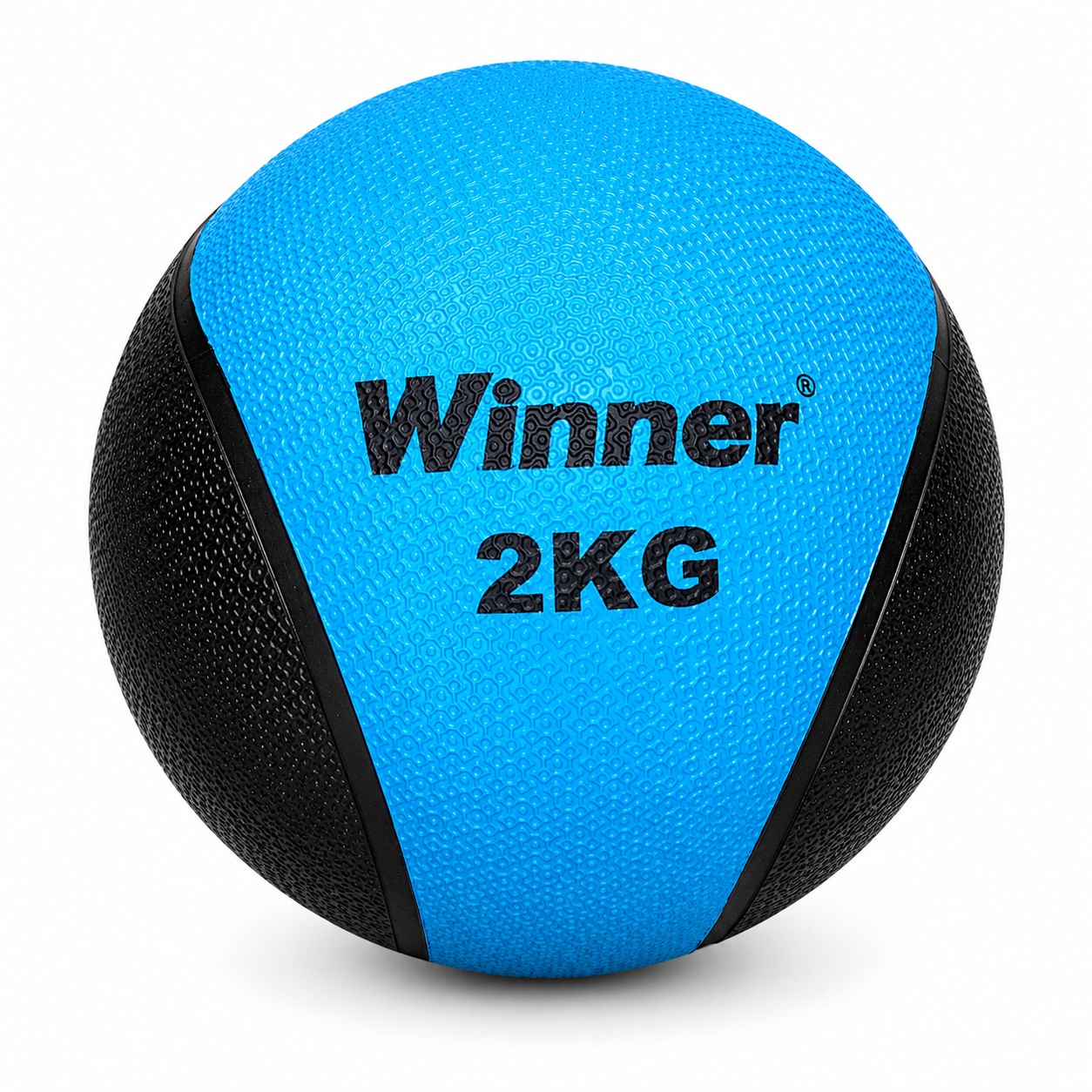 PELOTA BALÓN MEDICINAL PESO 2 KG CON REBOTE FUNCIONAL CROSSFIT AZUL - 7