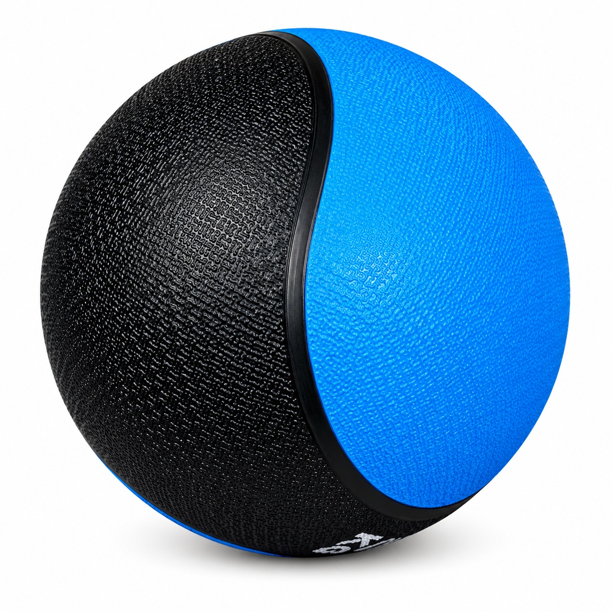 PELOTA O BALÓN MEDICINAL 6 KG CON REBOTE FUNCIONAL CROSSFIT AZUL - 5