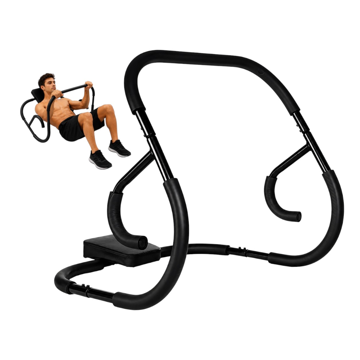 MÁQUINA ABDOMINAL AB TRIMMER CRUNCHER SHAPER TONIFICA NEGRO - 1