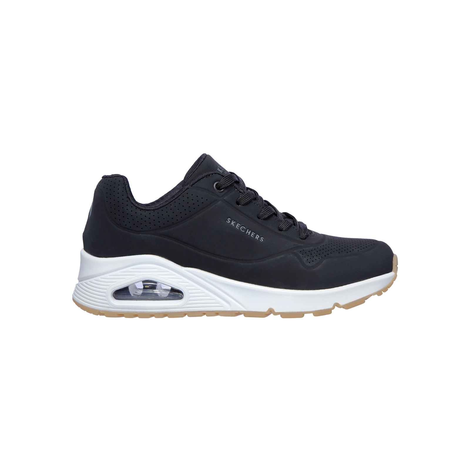 ZAPATILLAS SKECHERS MUJER UNO 73690-BLK NEGRO - 1
