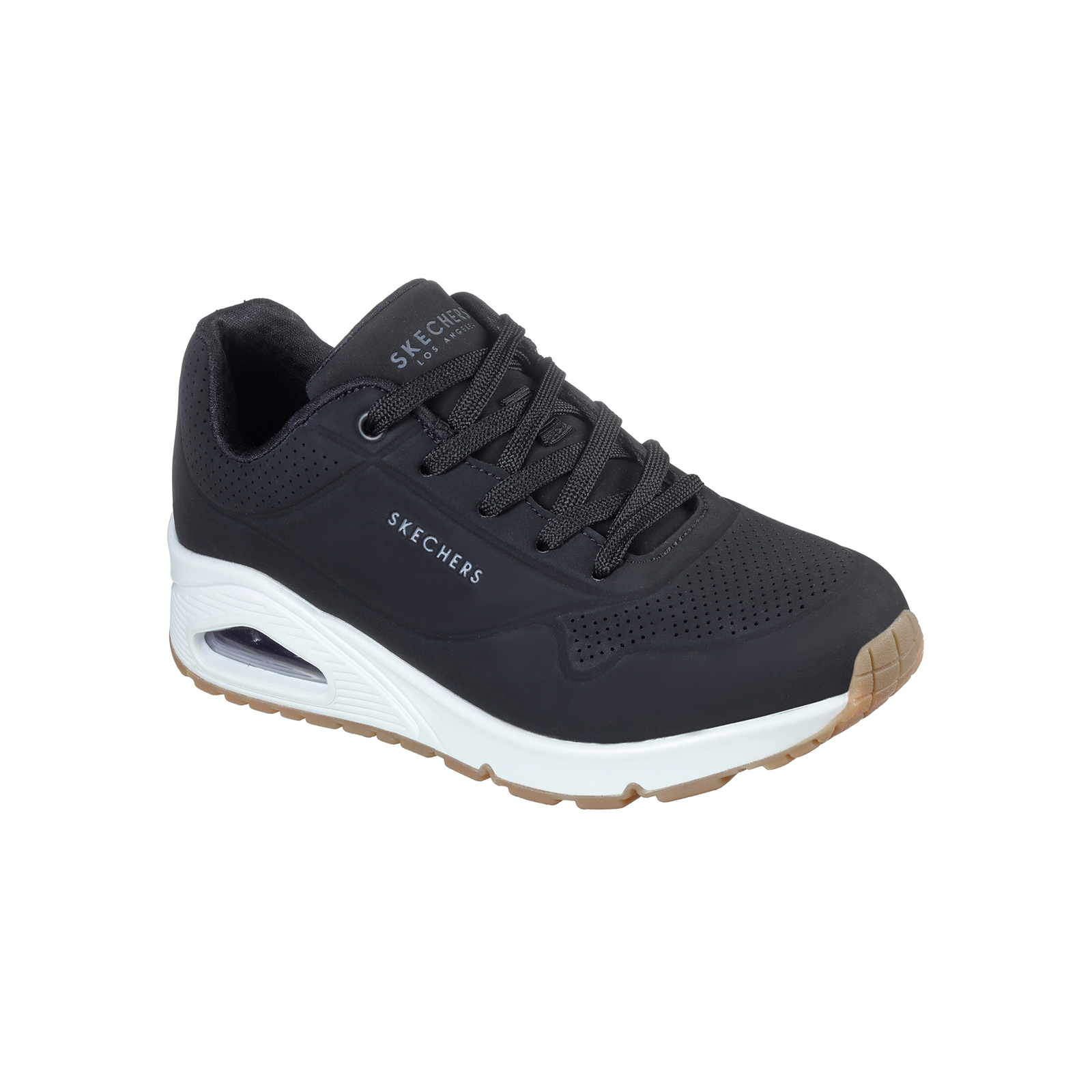 ZAPATILLAS SKECHERS MUJER UNO 73690-BLK NEGRO - 4