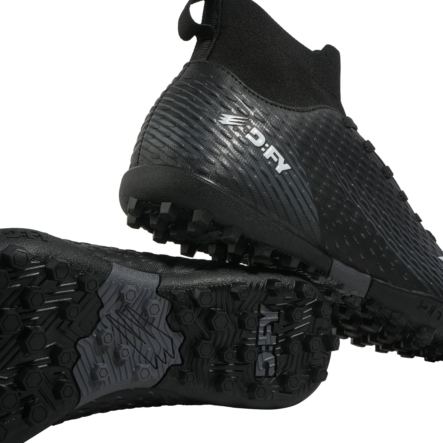 ZAPATILLAS UNISEX DFY GRIS 359218 FUTBOL SPIRAL TF - 5
