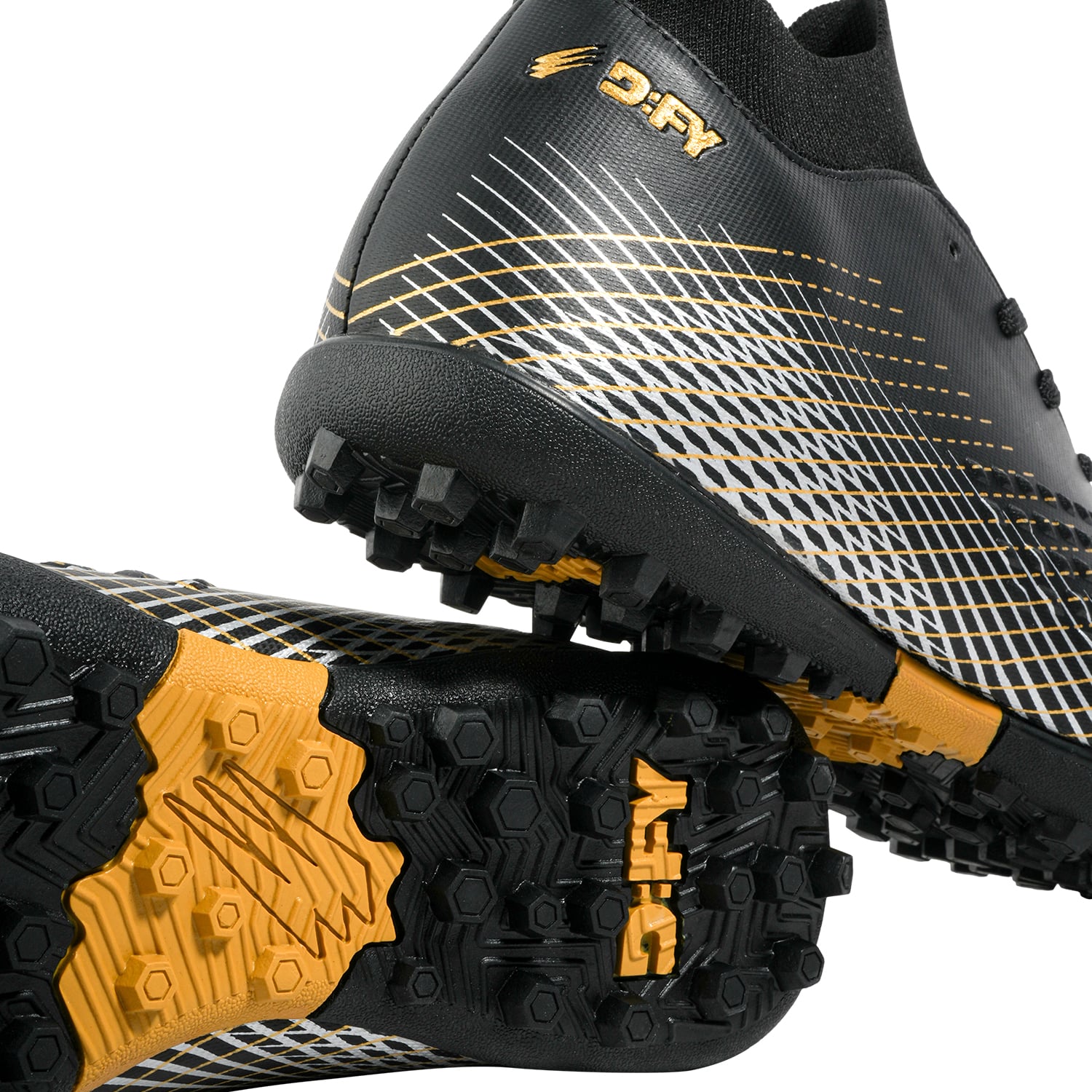 ZAPATILLAS UNISEX DFY NEGRO 359222 FUTBOL STRIKE TF - 5