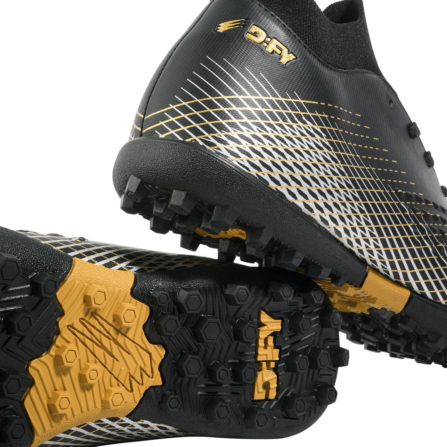 ZAPATILLAS UNISEX DFY NEGRO 359222 FUTBOL STRIKE TF - 5