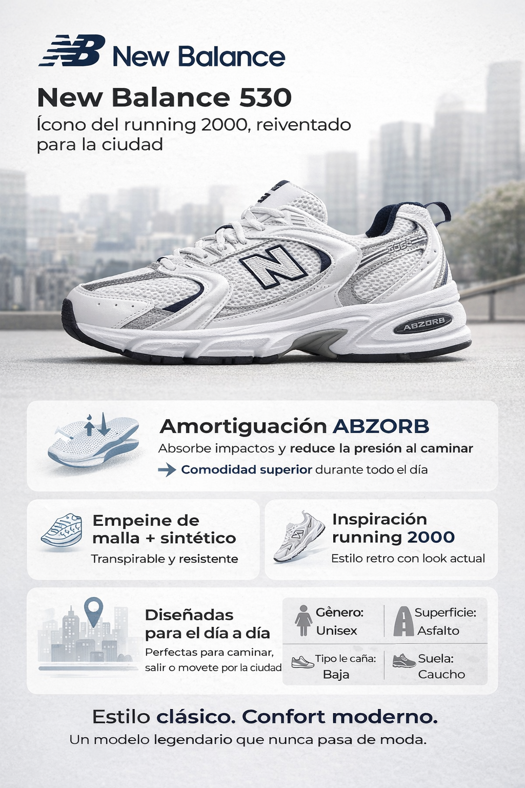 ZAPATILLAS URBANO HOMBRE NEW BALANCE CLASSICS 530 - 5
