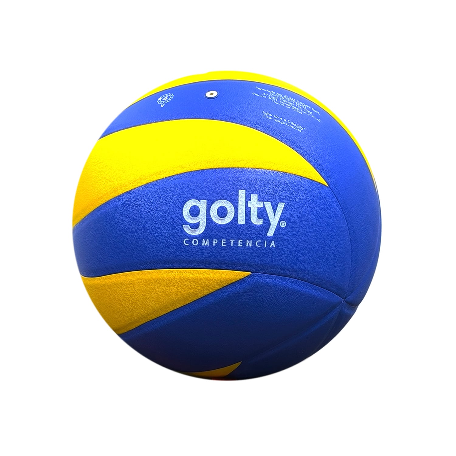 PELOTA VOLLEYBALL UNISEX GOLTY COMP. PU AZUL AMARILLO #5 - 1