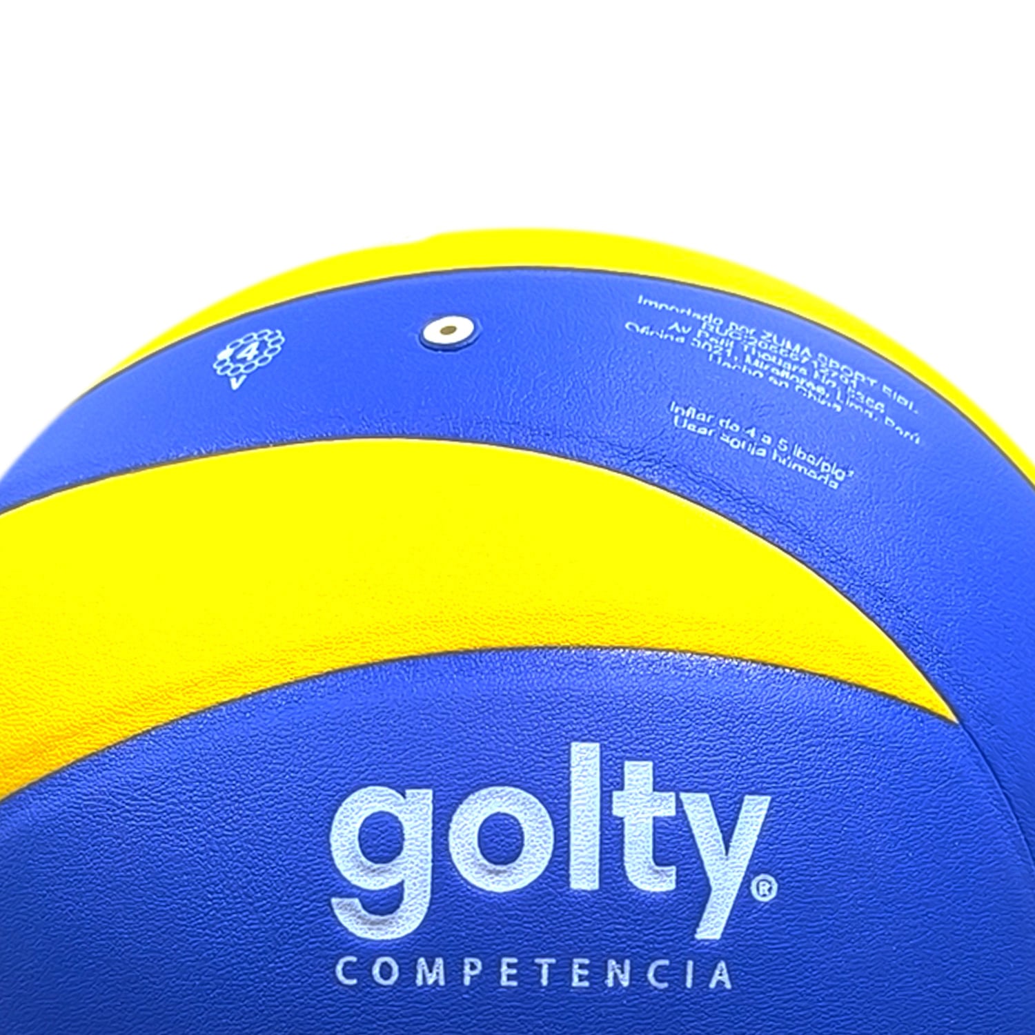 PELOTA VOLLEYBALL UNISEX GOLTY COMP. PU AZUL AMARILLO #5 - 4