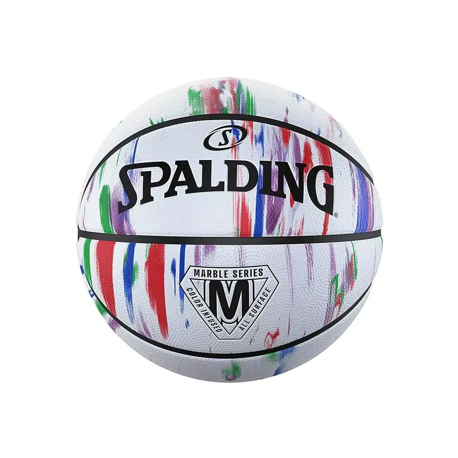 PELOTA BASKETBALL UNISEX SPALDING MARBLE SERIES RAINBOW SZ7 - 1