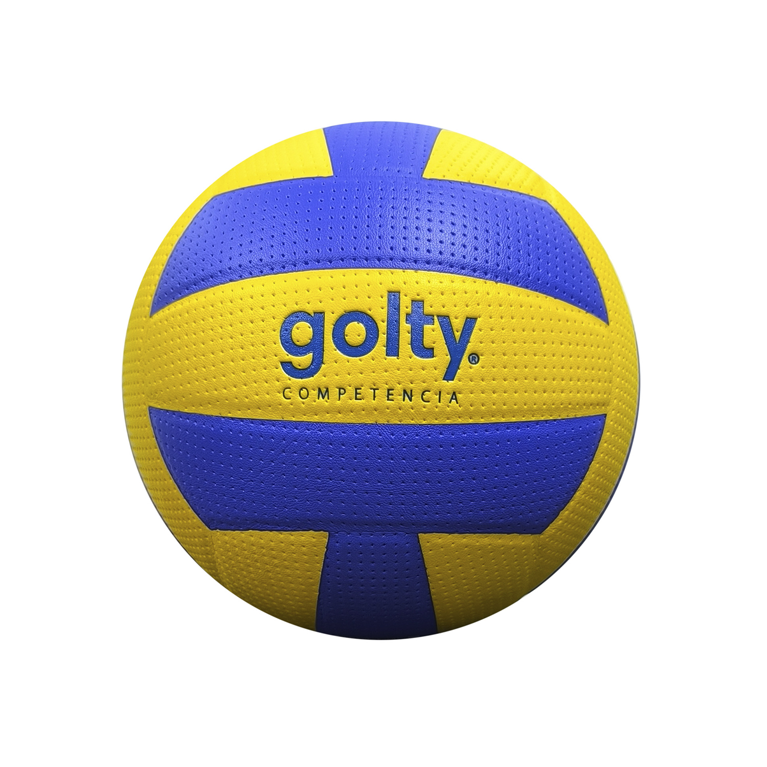 PELOTA VOLLEYBALL UNISEX GOLTY COMPETENCIA PVC AZUL AMARILLO #5 - 1