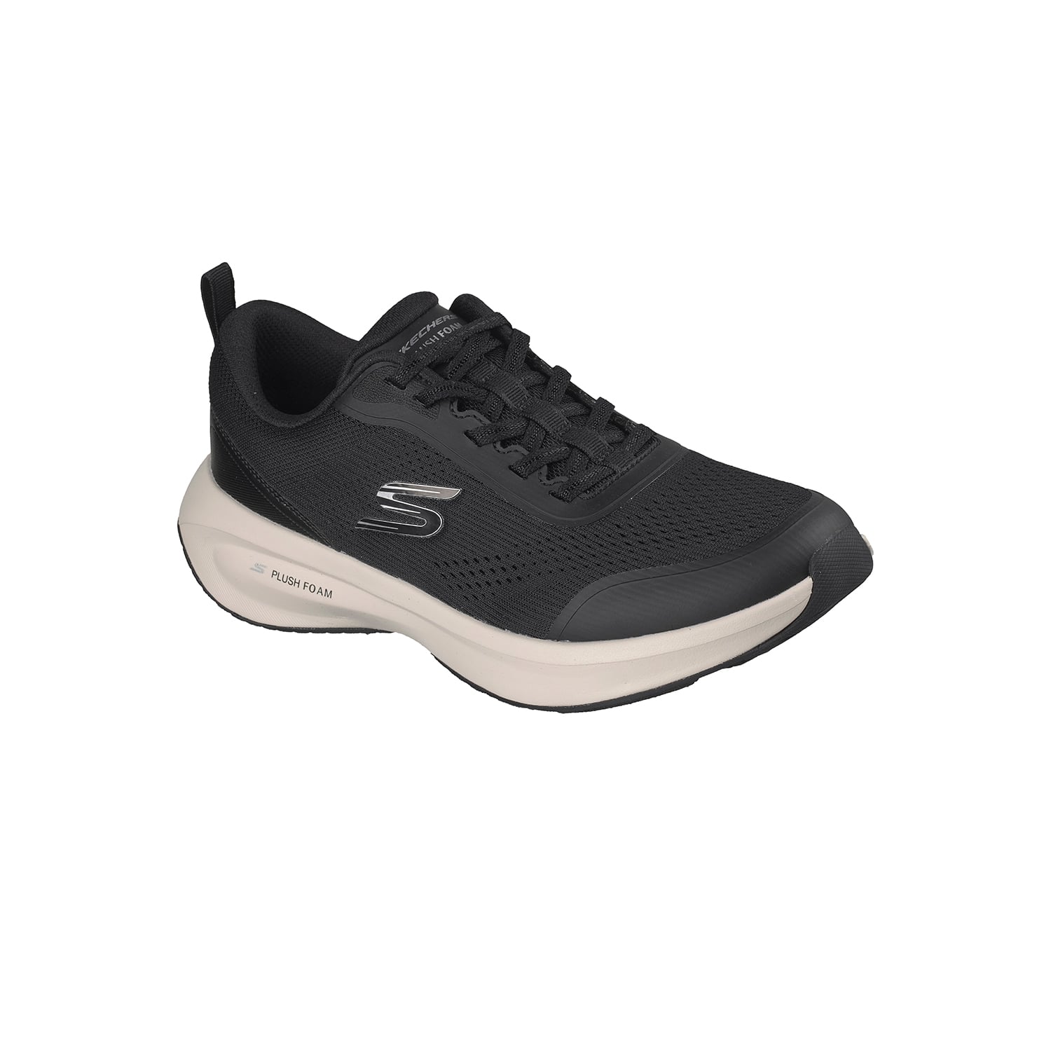 ZAPATILLAS TRAINING MUJER SKECHERS 150572-BKW PLUSH FOAM - 3