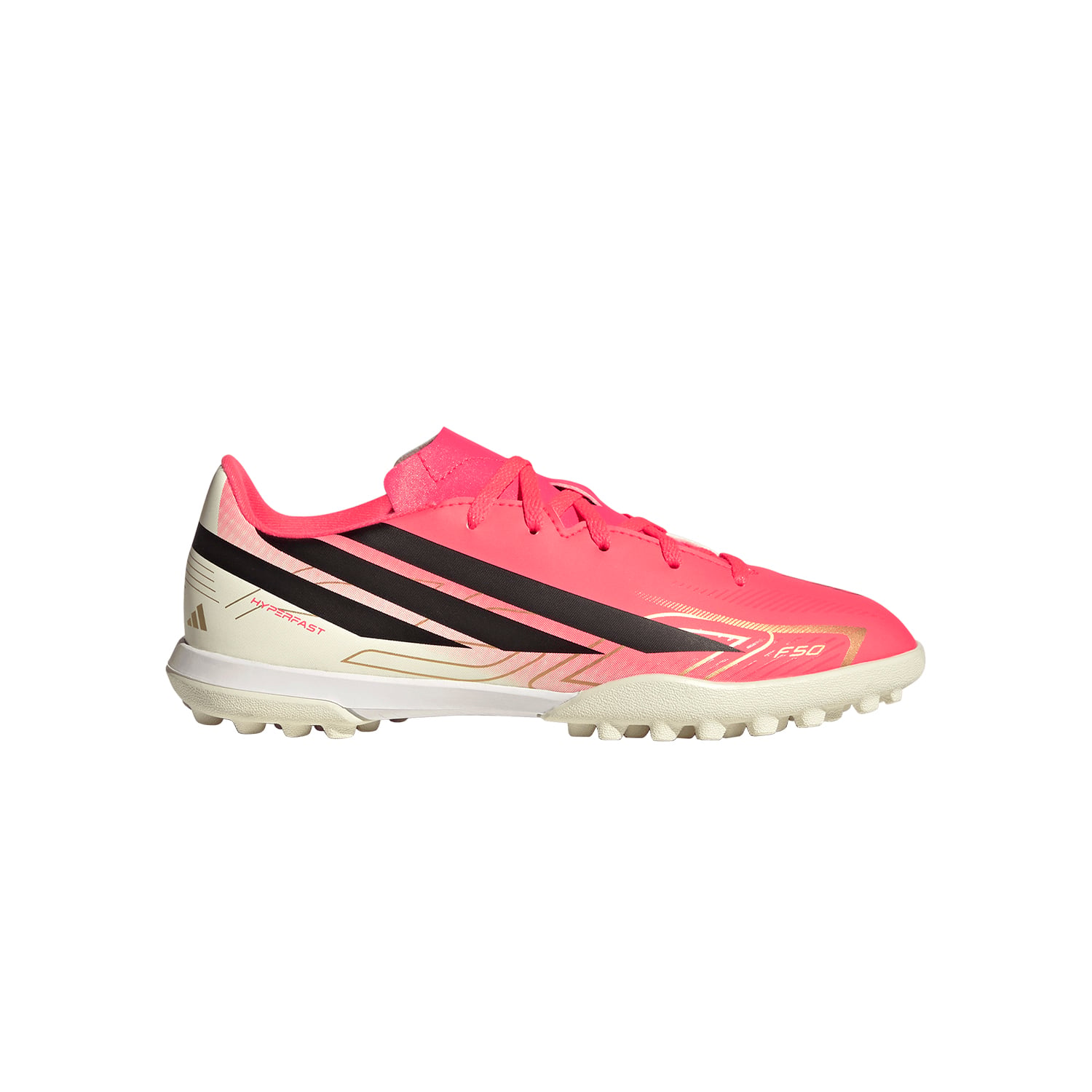 ZAPATILLAS ADIDAS F50 HYPERFAST CLUB TF J FOOTBALL UNISEX ROSADO - 1