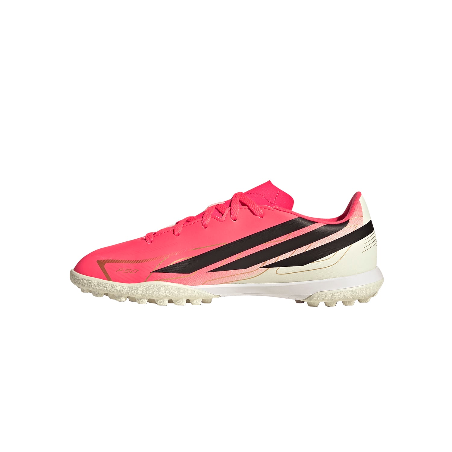 ZAPATILLAS ADIDAS F50 HYPERFAST CLUB TF J FOOTBALL UNISEX ROSADO - 4