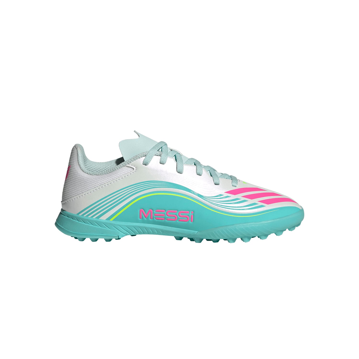 ZAPATILLAS ADIDAS F50 MESSI LEAGUE TF J FOOTBALL UNISEX BLANCO - 1