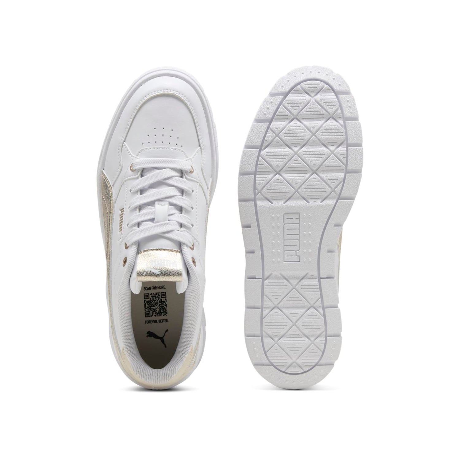 ZAPATILLAS PUMA KARMEN II IDOL METALLIC WHISPER URBANO MUJER - 4