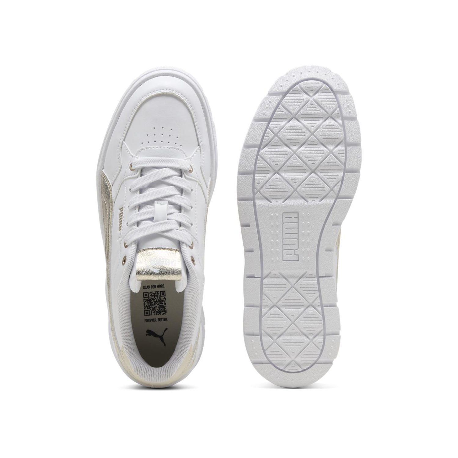 ZAPATILLAS PUMA KARMEN II IDOL METALLIC WHISPER URBANO MUJER - 4