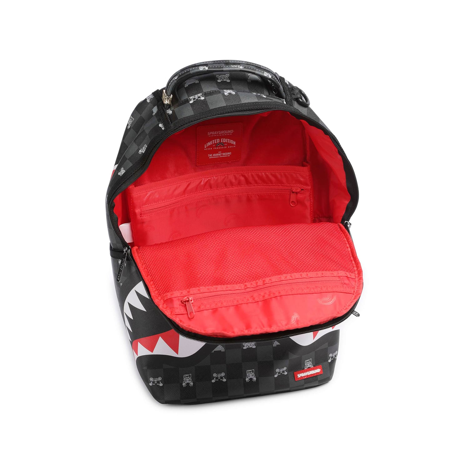 MOCHILA SPRAYGROUND GRAFF EMBOSSED CREAM CHECK URBANO UNISEX - 4