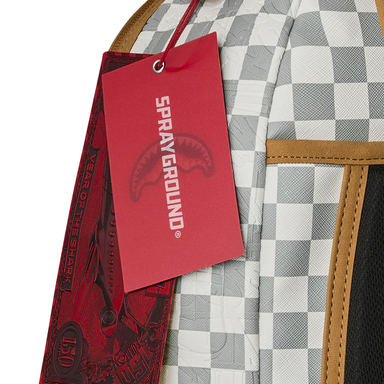 MOCHILA SPRAYGROUND GRAFF EMBOSSED CREAM CHECK URBANO UNISEX - 10