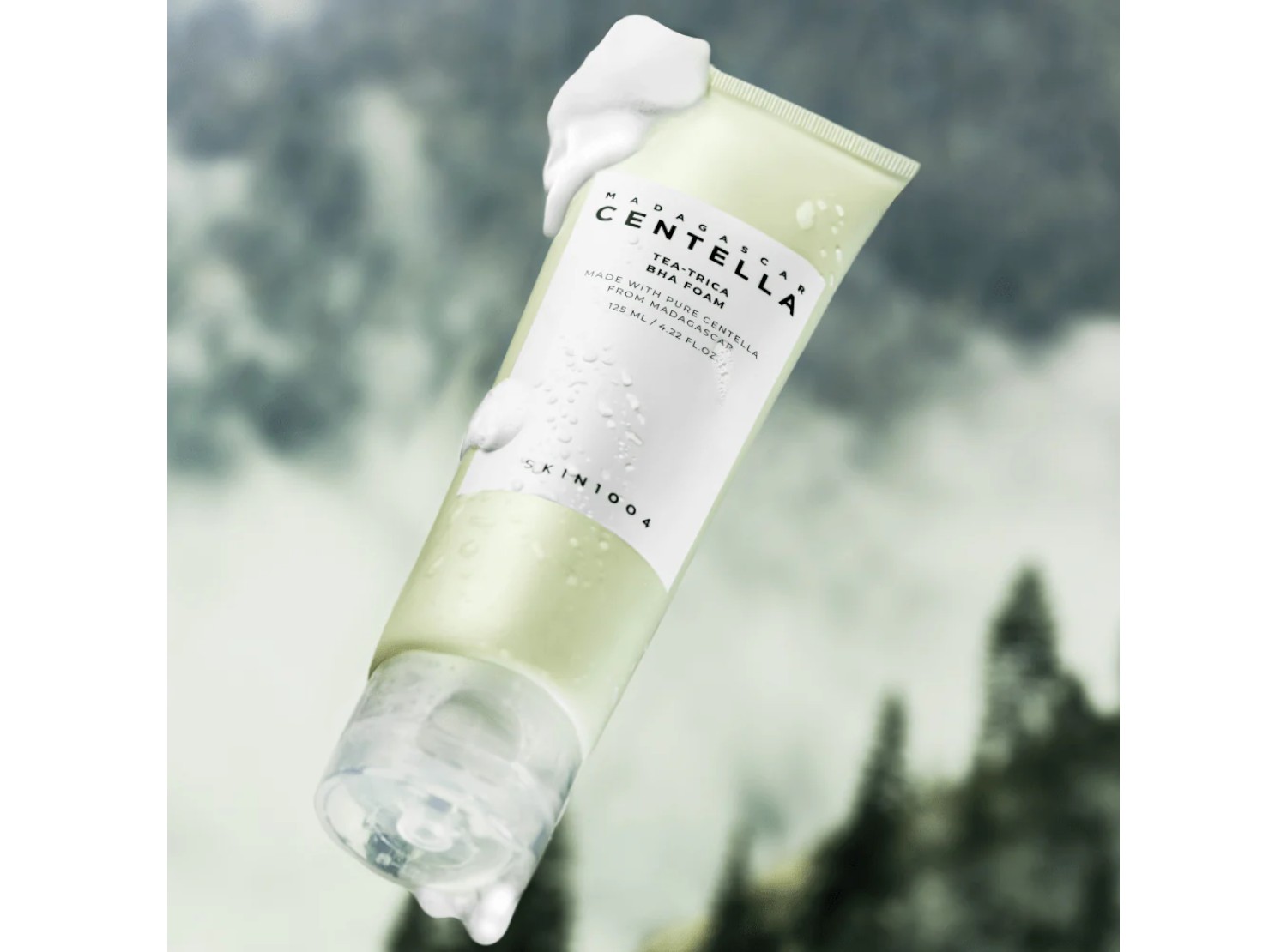 SKIN1004 MADAGASCAR CENTELLA LIMPIADOR TEA TRICA BHA FOAM 125 ML - 4