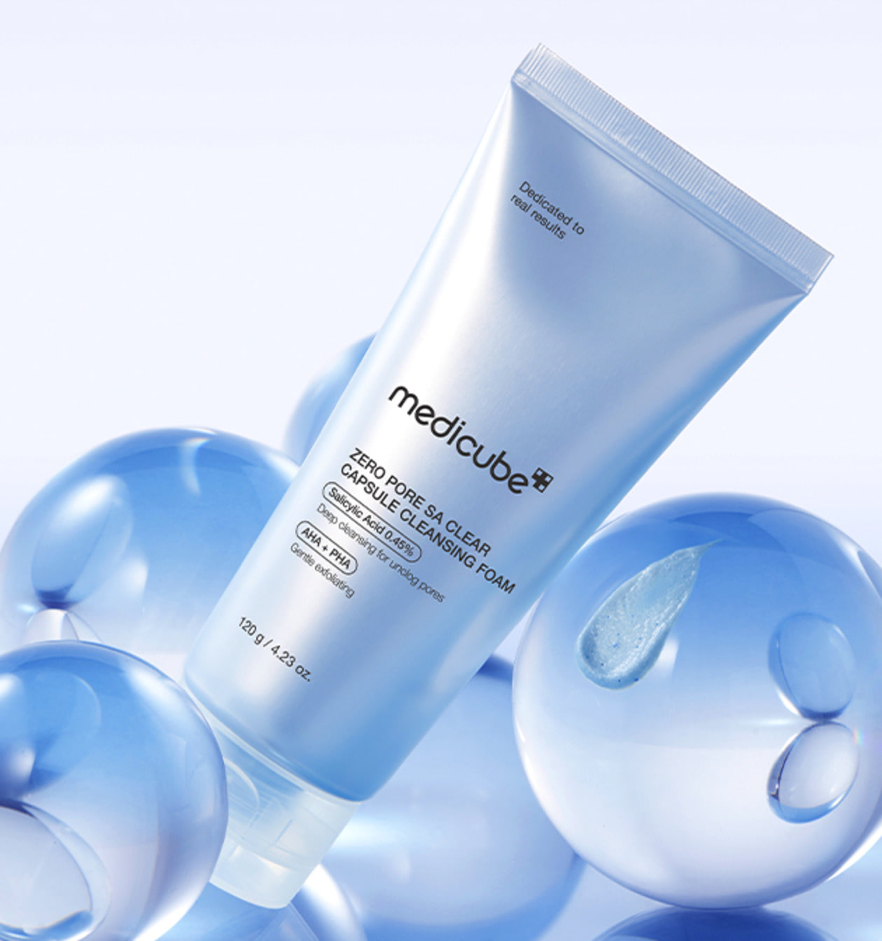 MEDICUBE LIMPIADOR ZERO PORE SA CLEAR CAPSULE CLEANSING FOAM 120G - 4