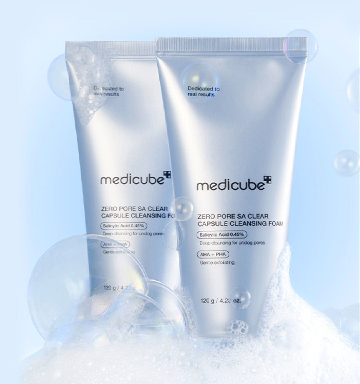 MEDICUBE LIMPIADOR ZERO PORE SA CLEAR CAPSULE CLEANSING FOAM 120G - 5
