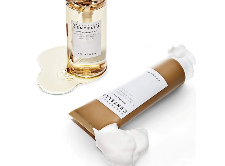 MADAGASCAR CENTELLA LIMPIADOR LIGHT CLEANSING OIL + AMPOULE FOAM KIT DOBLE LIMPIEZA SKIN1004 - 2