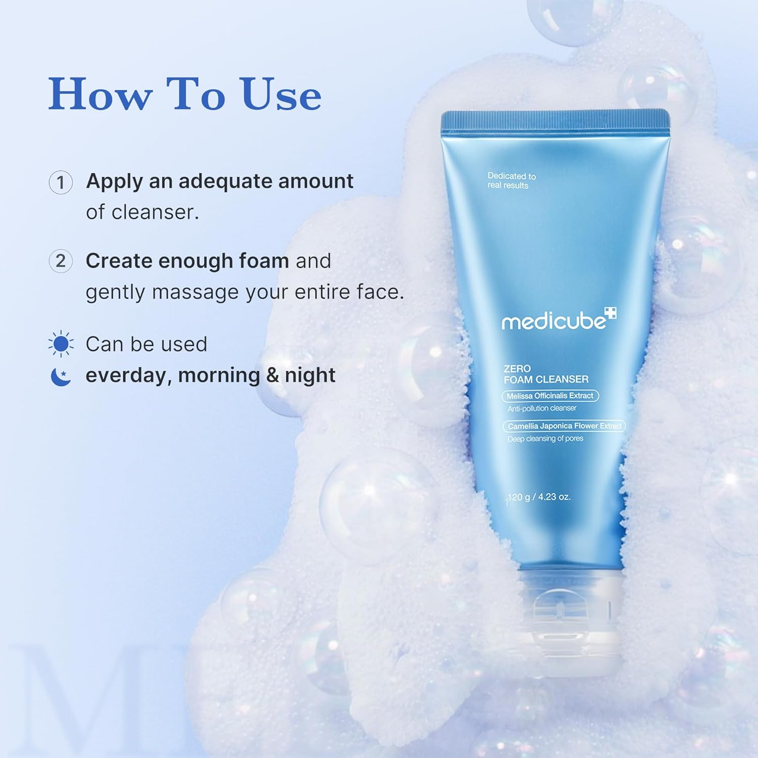 MEDICUBE ZERO LIMPIADOR FOAM CLEANSER 120G ESPUMA - 3
