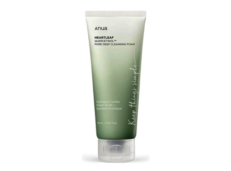 ANUA LIMPIADOR HEARTLEAF QUERCETINOL PORE DEEP CLEANSING FOAM 150ML - 1