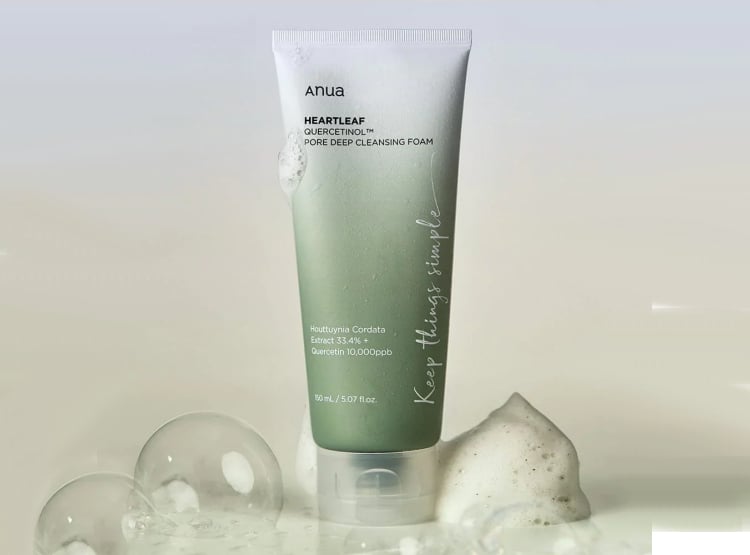 ANUA LIMPIADOR HEARTLEAF QUERCETINOL PORE DEEP CLEANSING FOAM 150ML - 3