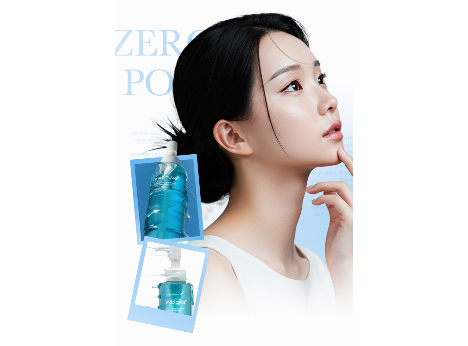 MEDICUBE ZERO PORE BLACKHEAD DEEP CLEANSING OIL 205ML - 3