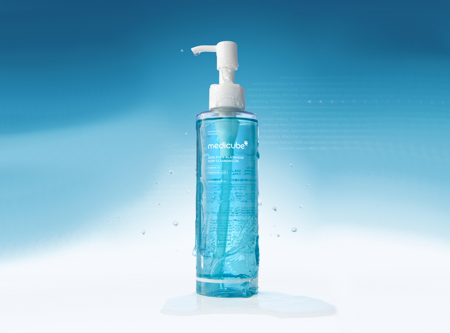 MEDICUBE ZERO PORE BLACKHEAD DEEP CLEANSING OIL 205ML - 6