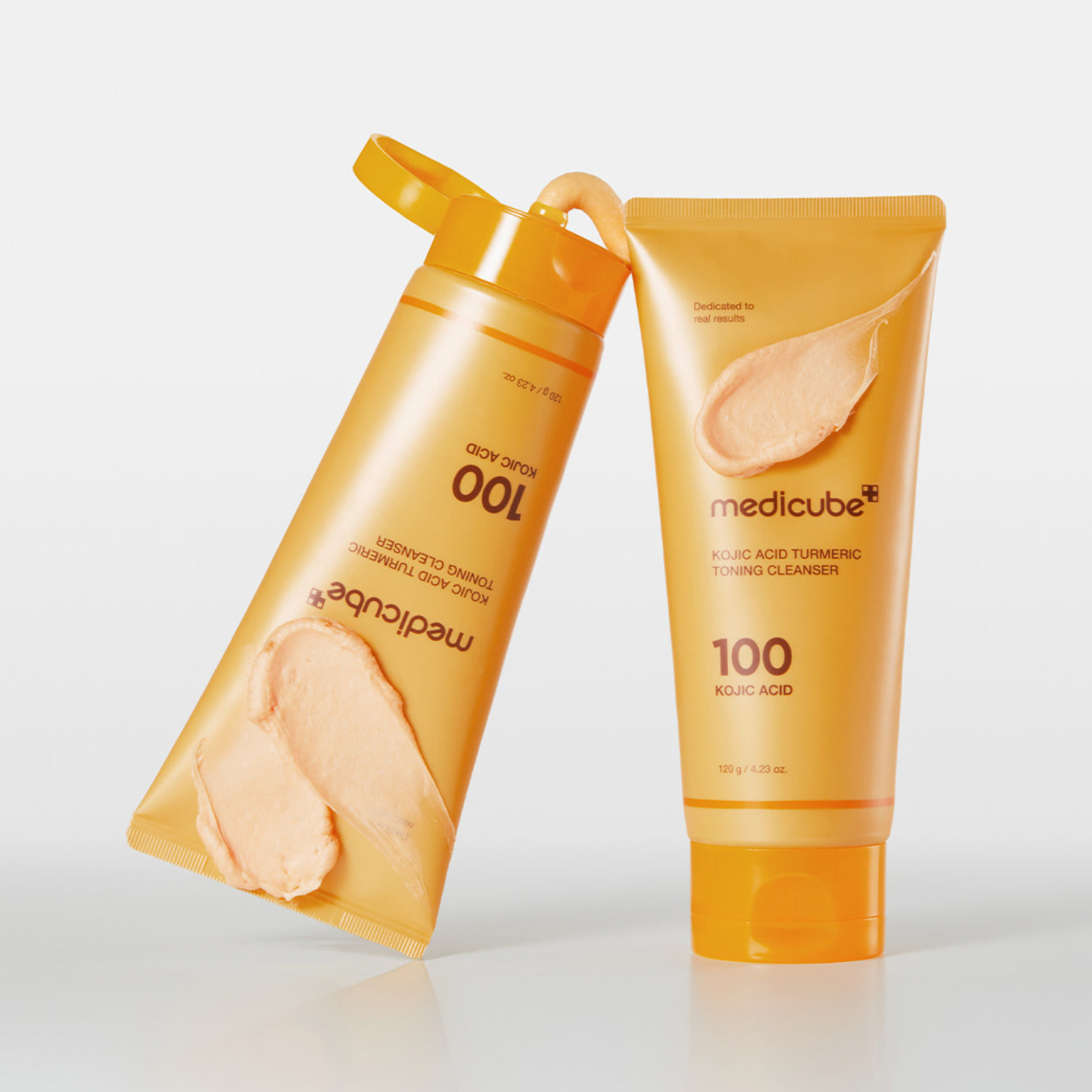 MEDICUBE KOJIC ACID LIMPIADOR TURMERIC TONING CLEANSER 120G - 3