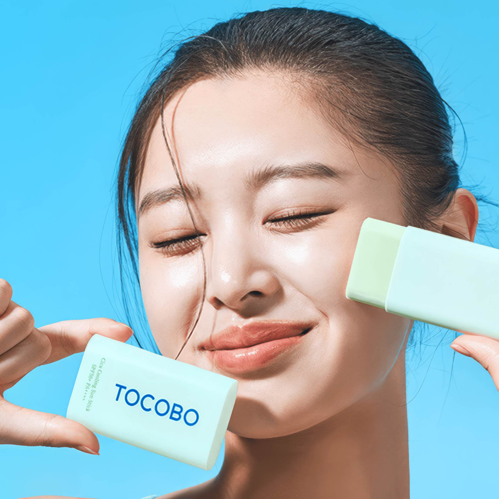 TOCOBO BLOQUEADOR CICA COOLING EN BARRA + TOCOBO BIO SUN CREAM SPF50+ PA++++ KIT PROTECTOR SOLAR COREANO - 2