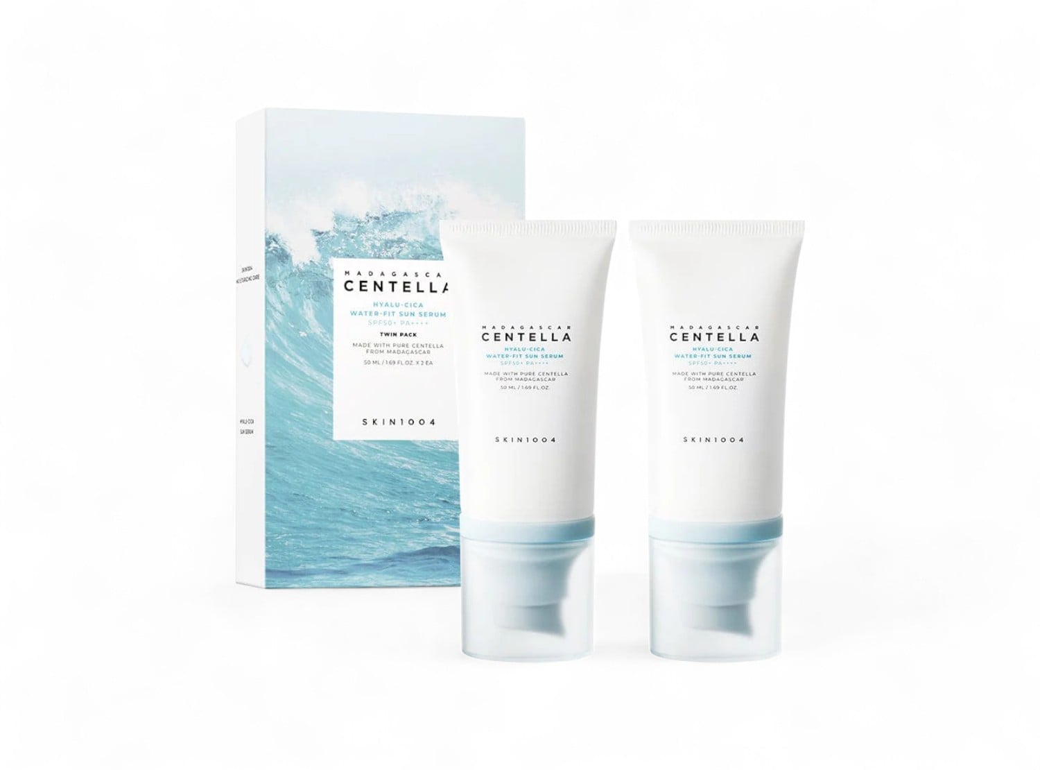 MADAGASCAR CENTELLA BLOQUEADOR HYALU-CICA WATER-FIT SUN SERUM TWIN PACK - 1