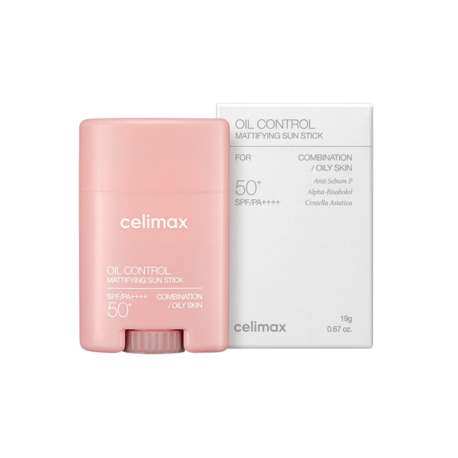 CELIMAX BLOQUEADOR OIL CONTROL MATTIFYING SUN STICK SPF50+ PA++++ 19G BARRA - 1