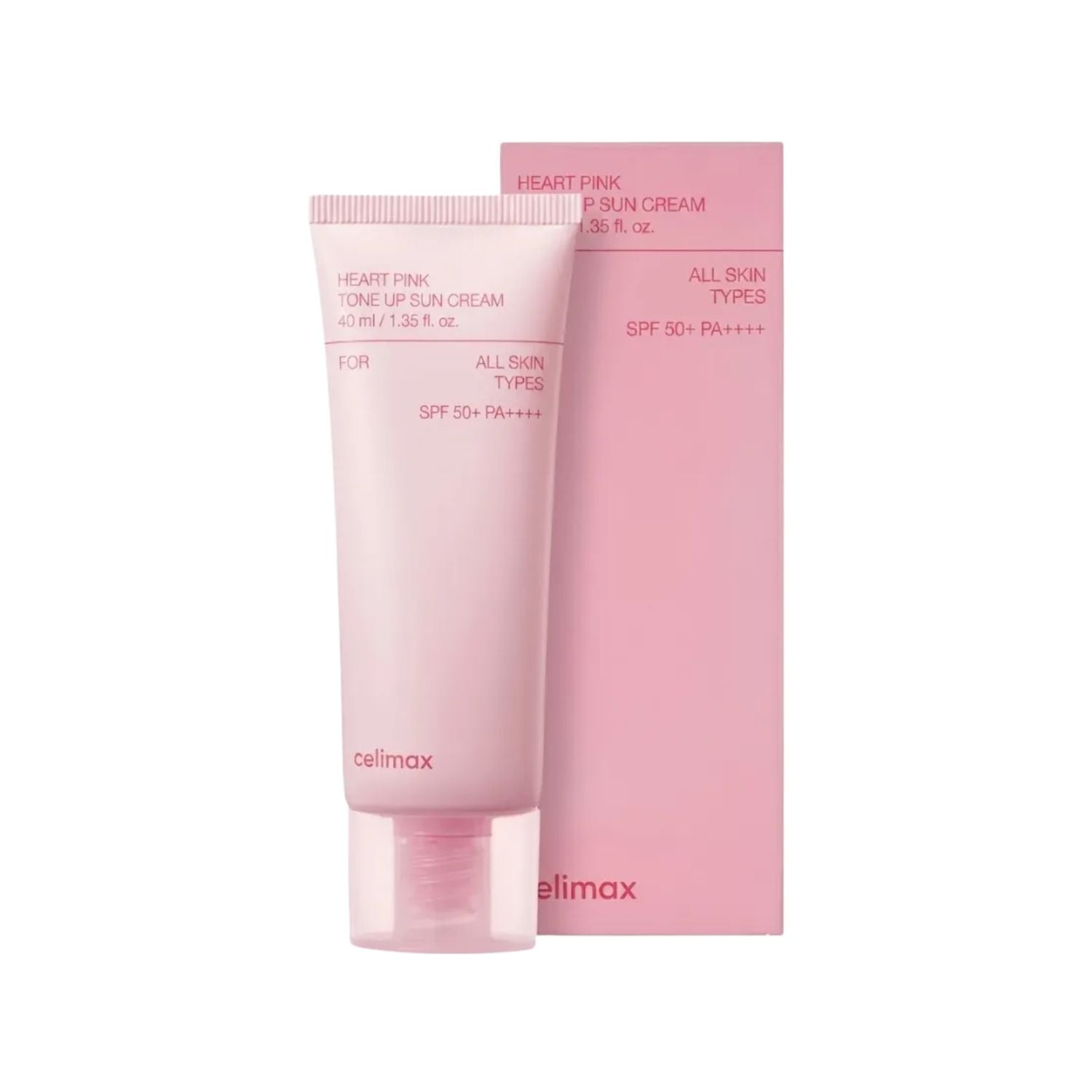 CELIMAX BLOQUEDADOR HEART PINK TONE UP SUN CREAM SPF 50+ PA++++ 40ML CON COLOR - 1