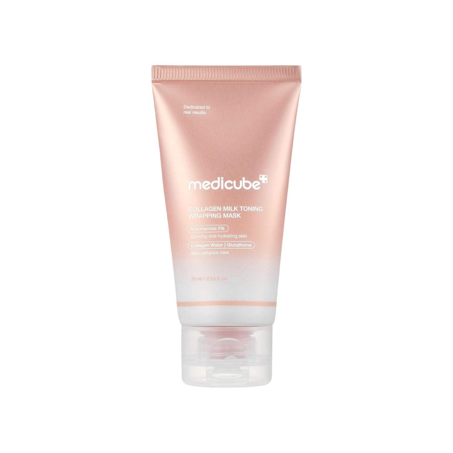 MEDICUBE COLLAGEN MILK MASCARILLA TONING WRAPPING MASK 75ML - 1
