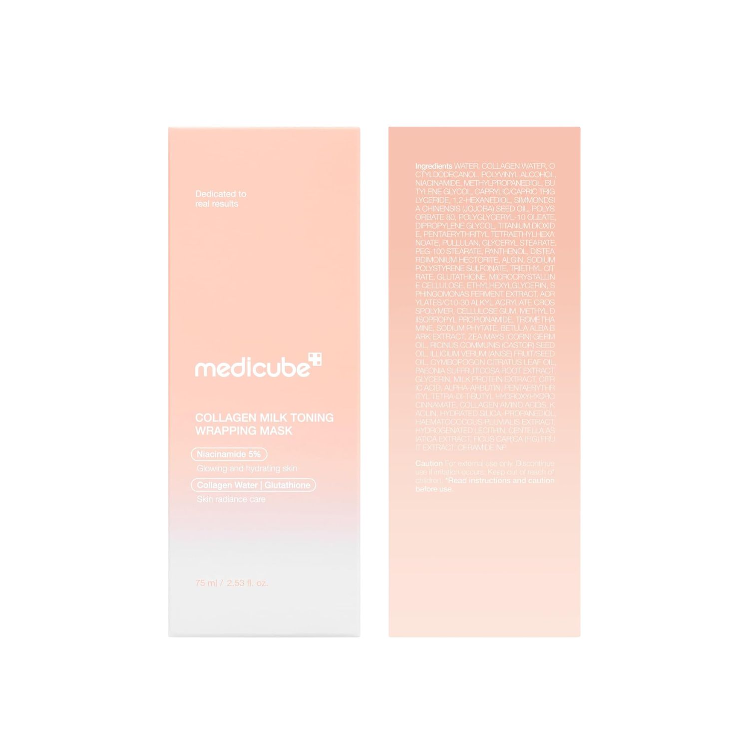 MEDICUBE COLLAGEN MILK MASCARILLA TONING WRAPPING MASK 75ML - 2