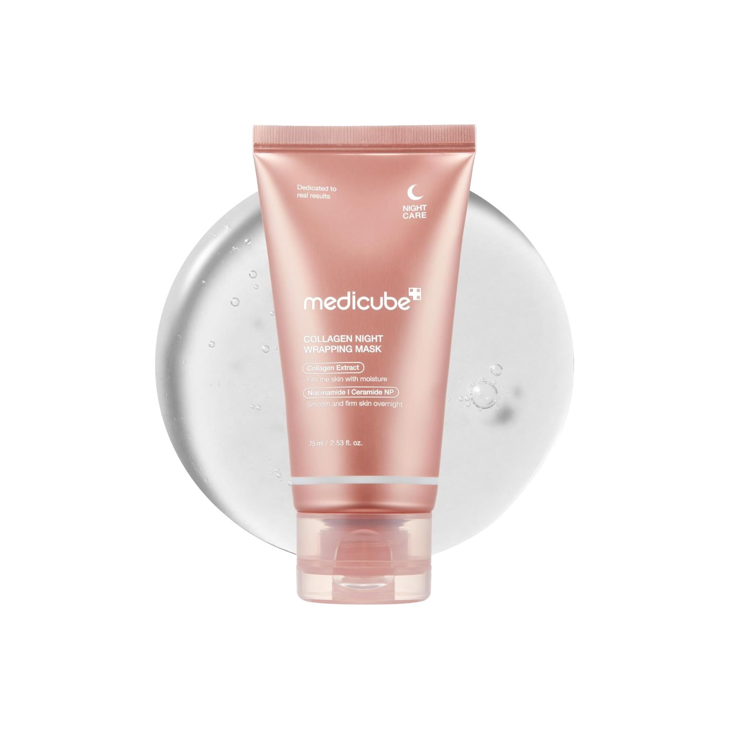 MEDICUBE COLLAGEN MASCARILLA NIGHT WRAPPING MASK 75ML PEEL OFF - 1