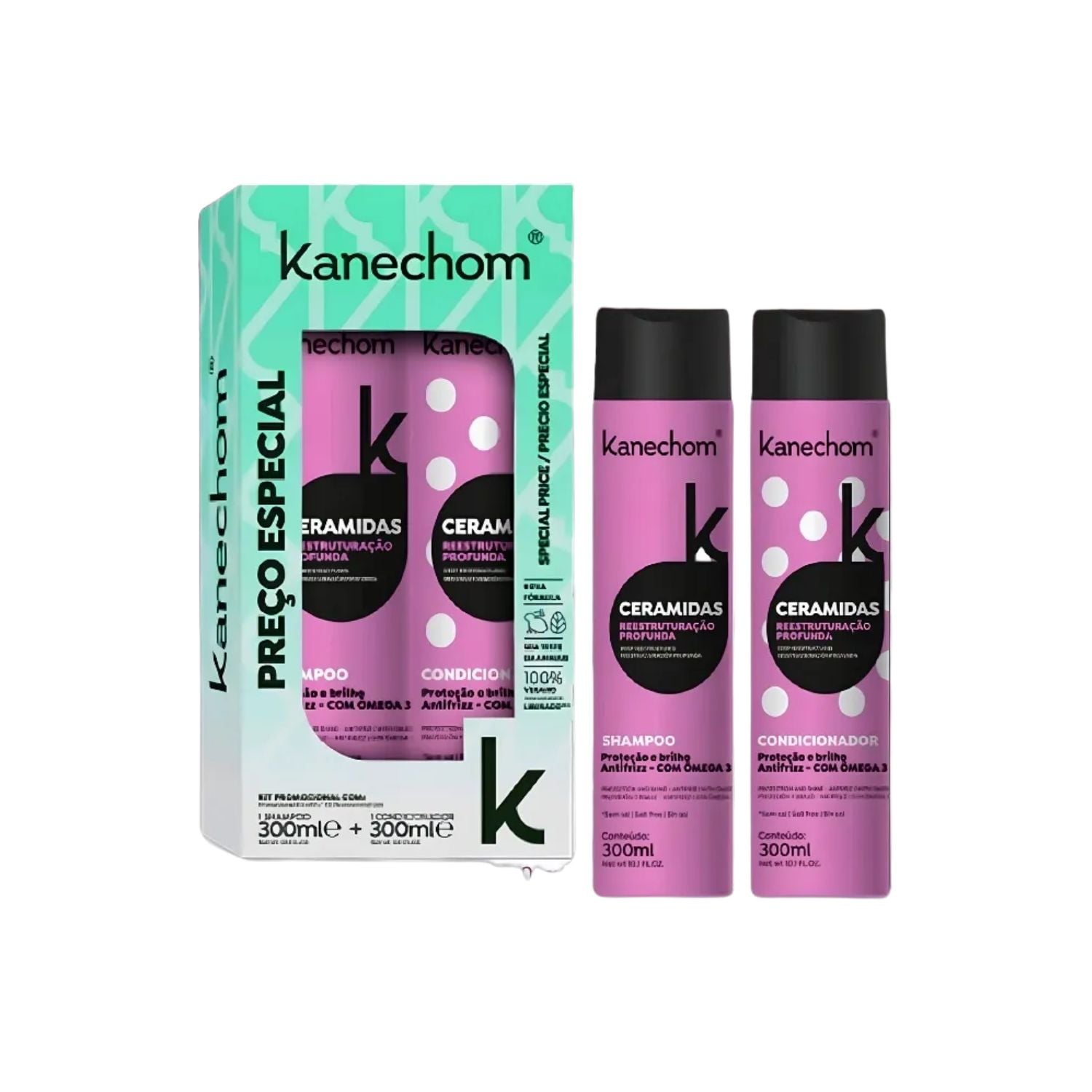 KANECHOM SHAMPOO ACONDICIONADOR CERAMIDAS 300ML DUO PACK - 1