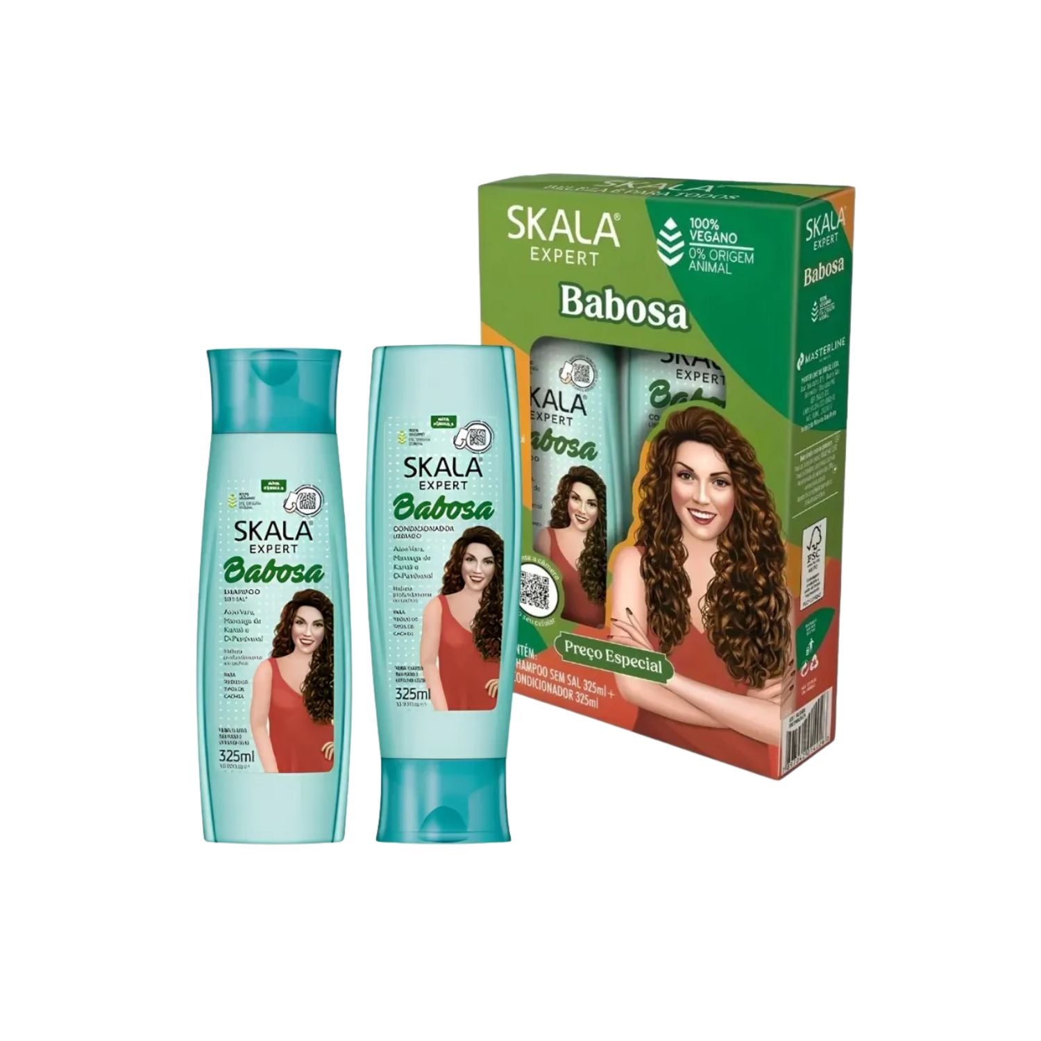 SHAMPOO ACONDICIONADOR BABOSA ALOE VERA SKALA EXPERT 325ML DUO PACK - 1