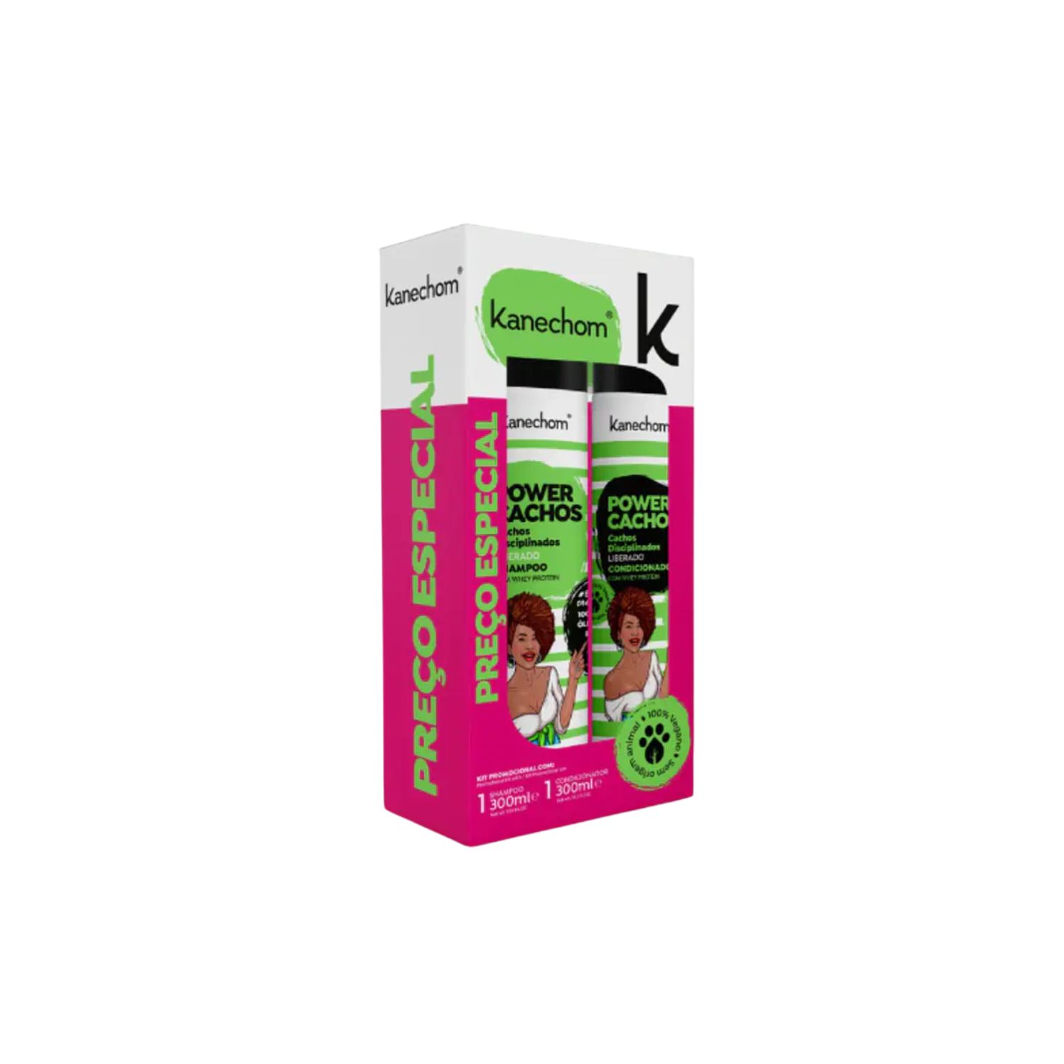 KANECHOM POWER CACHOS SHAMPOO Y ACONDICIONADOR 300 ML - 2