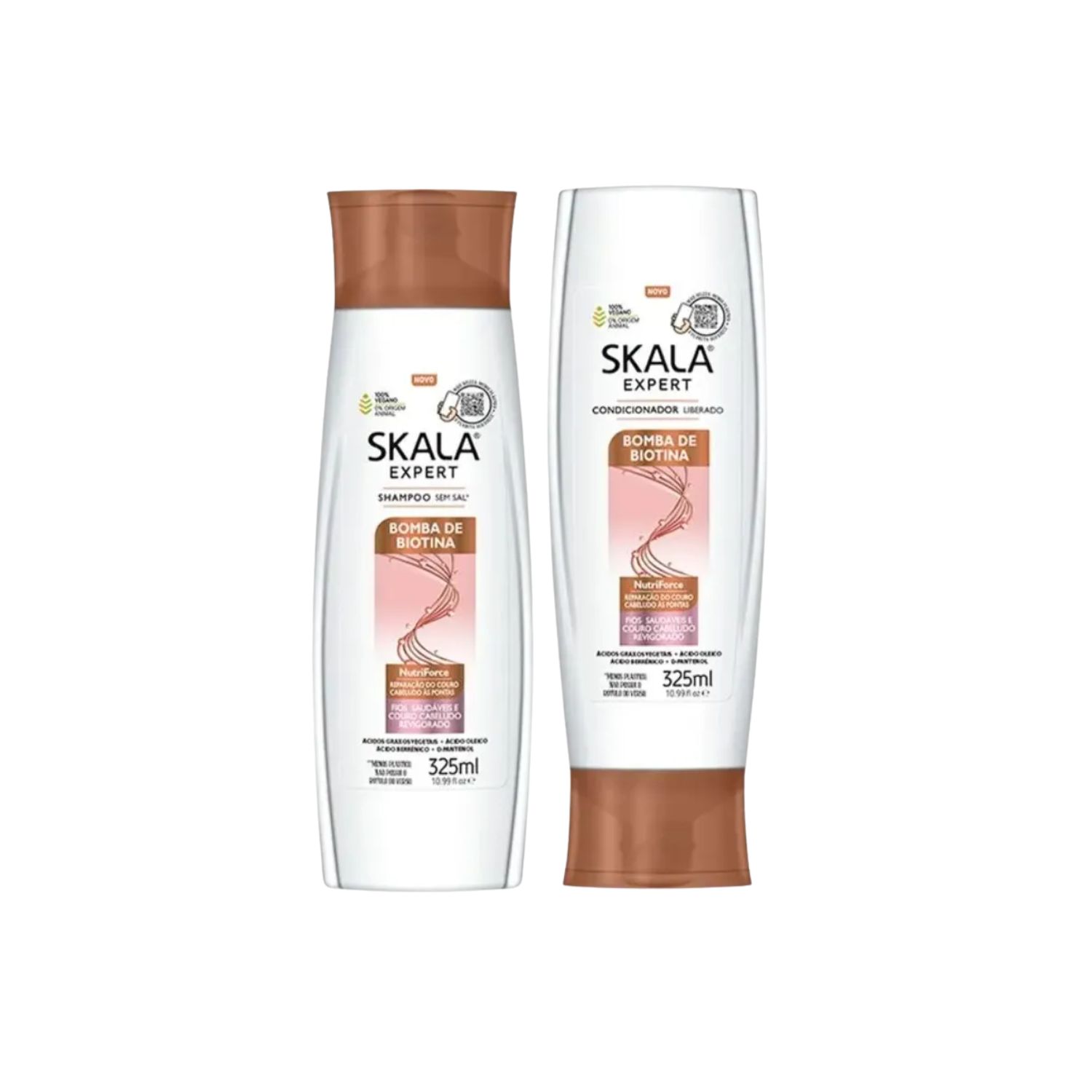 SHAMPOO ACONDICIONADOR BOMBA DE BIOTINA SKALA EXPERT 325ML DUO PACK - 2