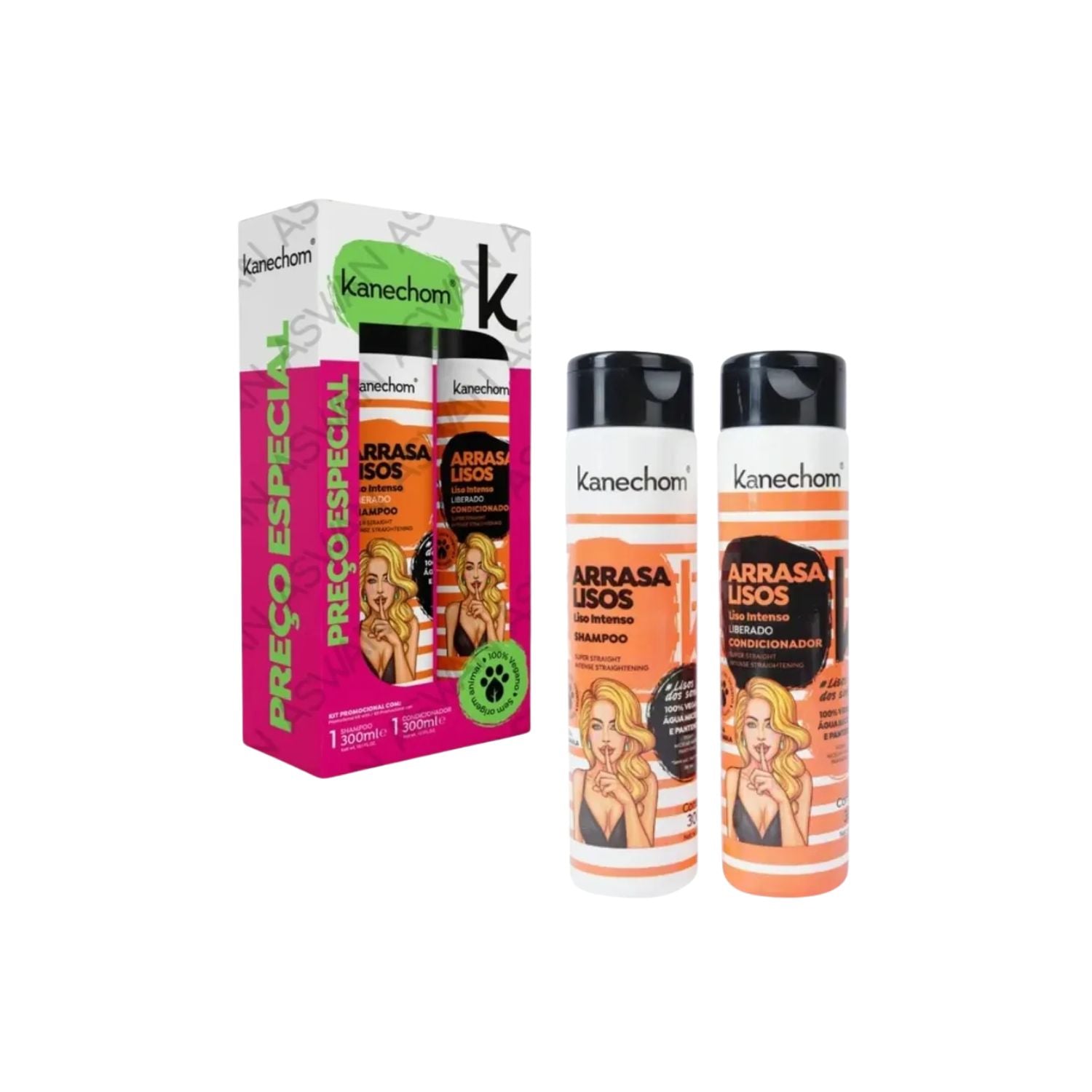 KANECHOM SHAMPOO ACONDICIONADOR ARRASA LISOS 300ML DUO PACK - 1