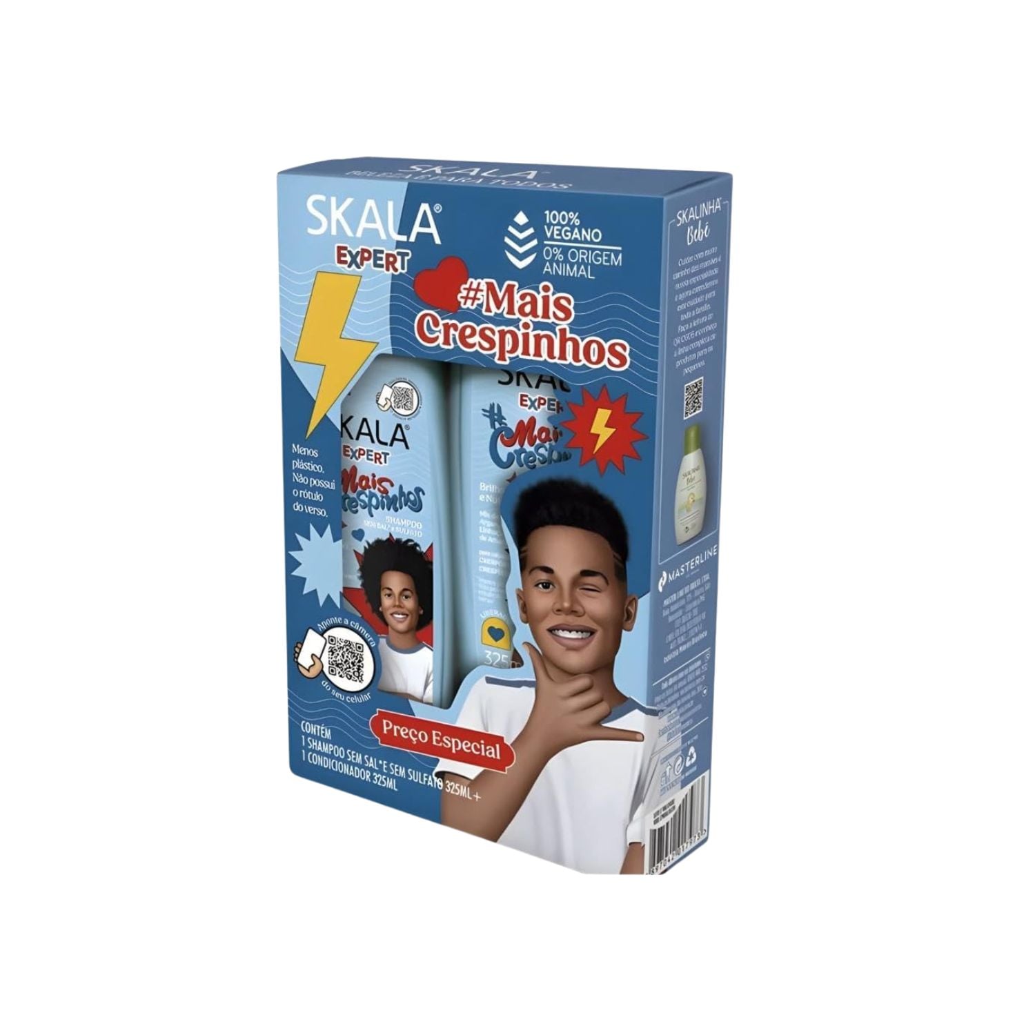 SHAMPOO ACONDICIONADOR MAIS CRESPINHOS SKALA EXPERT 325ML DUO PACK - 1