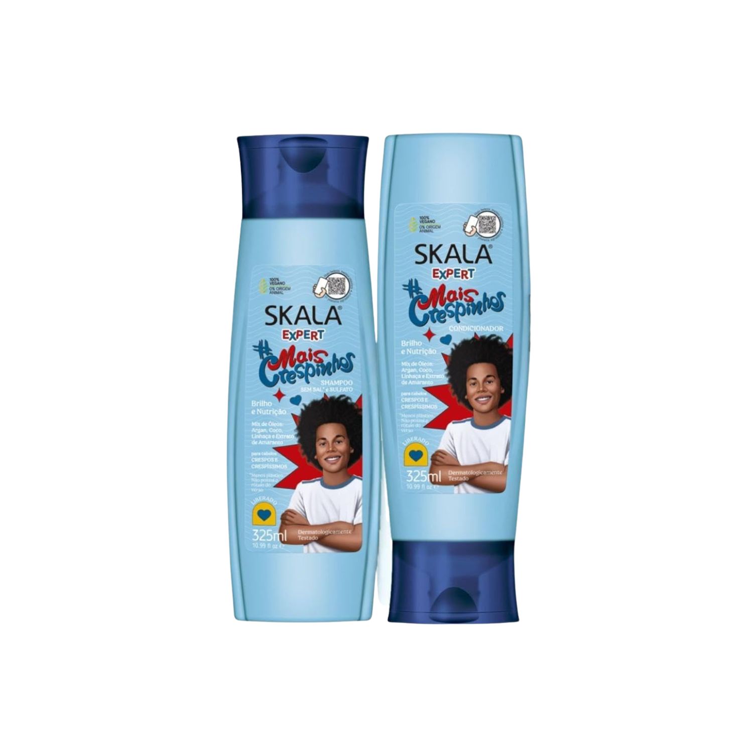 SHAMPOO ACONDICIONADOR MAIS CRESPINHOS SKALA EXPERT 325ML DUO PACK - 2