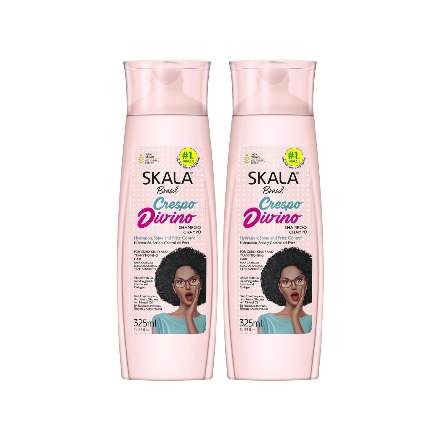 SHAMPOO ACONDICIONADOR CRESPO DIVINO SKALA EXPERT 325ML DUO PACK - 2