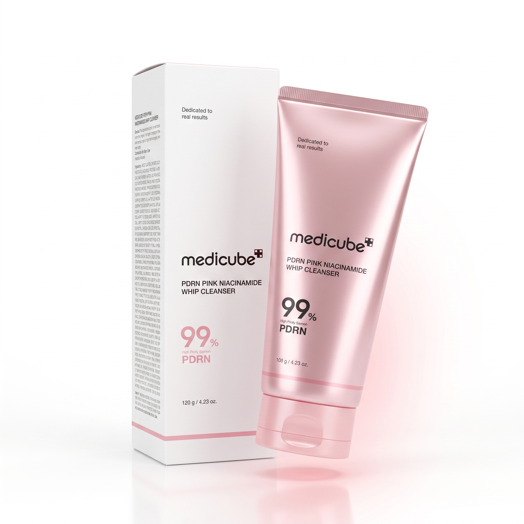MEDICUBE PDRN LIMPIADOR PINK NIACINAMIDE WHIP CLEANSER 120G - 1