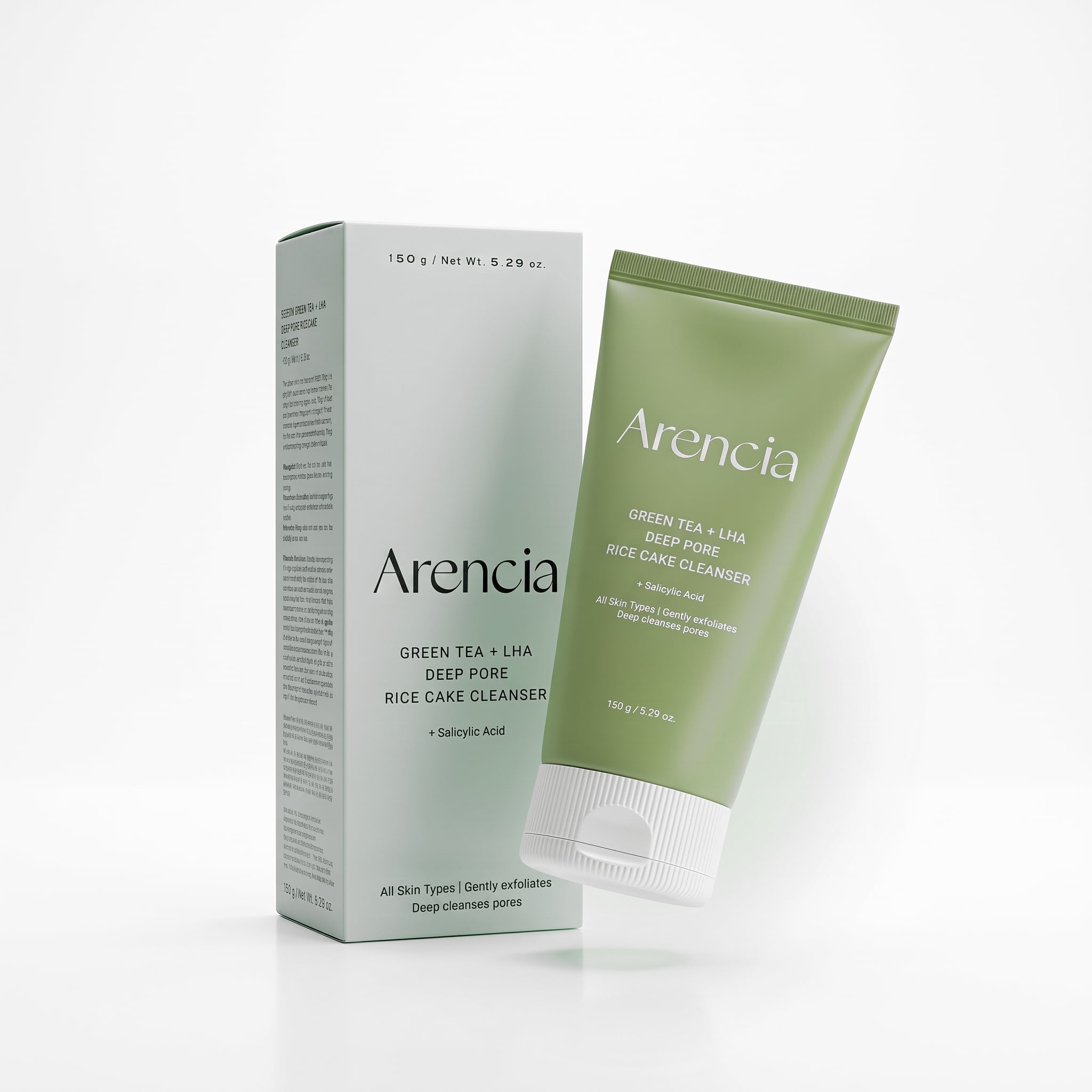 ARENCIA LIMPIADOR GREEN TEA + LHA RICE CAKE CLEANSER 150 ML - 1