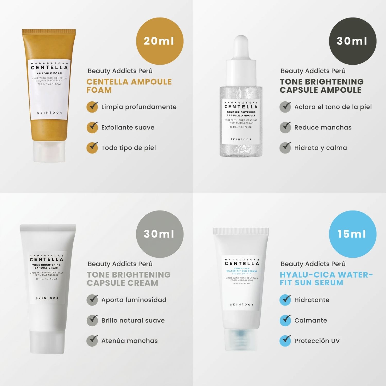 SKIN1004 MADAGASCAR CENTELLA EVEN TONE TRAVEL KIT 4 PCS - 3